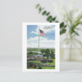 Schaal van de Vlagpole van het Mount Defiance Briefkaart (Staand voorkant)