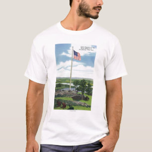 Schaal van de Vlagpole van het Mount Defiance T-shirt