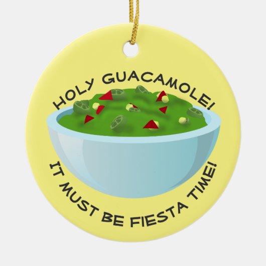 Schaal van Guacamole Keramisch Ornament (Voorkant)