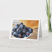 Schaal van pruimenfruit kaart (Voorkant)