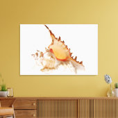 Schaal van Ramose Murex (Chicoreus ramosus) tegen Canvas Afdruk (Insitu (Woonkamer))