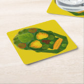 Schaal van spen 9 kartonnen onderzetters (Schuin)