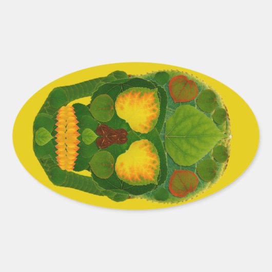 Schaal van spen 9 ovale sticker (Voorkant)