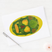 Schaal van spen 9 ovale sticker (Envelop)