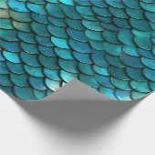 schaal van zeemeerminvissen cadeaupapier (Hoek)