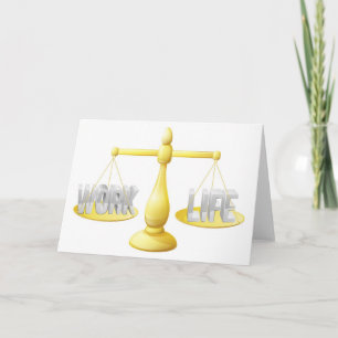 Schaal voor de balans van het werk kaart