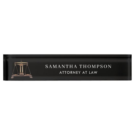  schaal voor de procureur van het beroepsrecht naambordje (Voorkant)