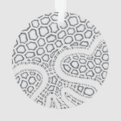 Schaal voor zwarte en witte slangen ornament (achterkant)