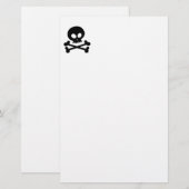 Schaal (zwart) briefpapier (Voorkant / Achterkant)