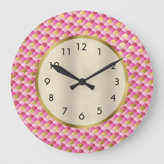 Schaalbaar met tasje en gouden zeemeermin grote klok (Voorkant)