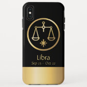 Schaalbaar of Balans zwart goud Case-Mate iPhone Case (Achterkant)