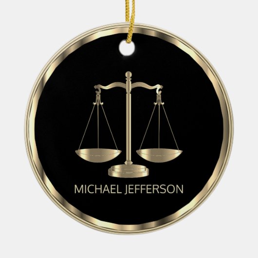 Schaalbaar - zwart en goud - 1 zijaanzicht keramisch ornament (Voorkant)