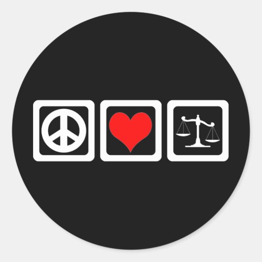 Schaalbaarheid van de rechtspraak ronde sticker (Voorkant)