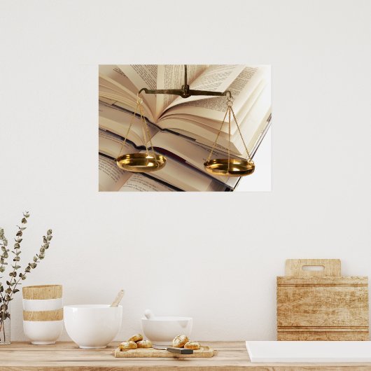 Schaalbaarheid van het recht poster (Keuken)