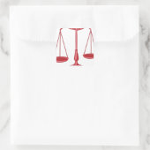 Schaalbaarheid van het recht vierkante sticker (Tas)