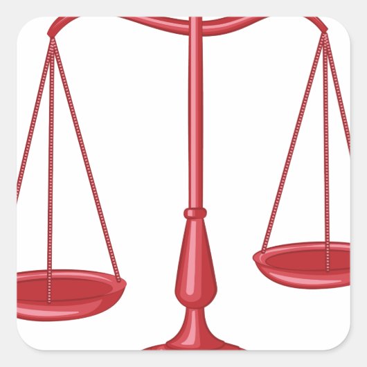 Schaalbaarheid van het recht vierkante sticker (Voorkant)