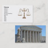 Schaalbaarheid van justitie -  visitekaartje (Voorkant / Achterkant)