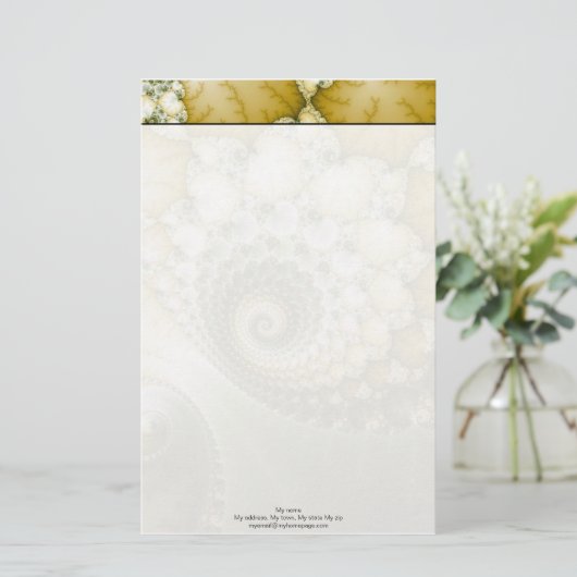 Schaalbare fractaalkunst briefpapier (Staand voorkant)