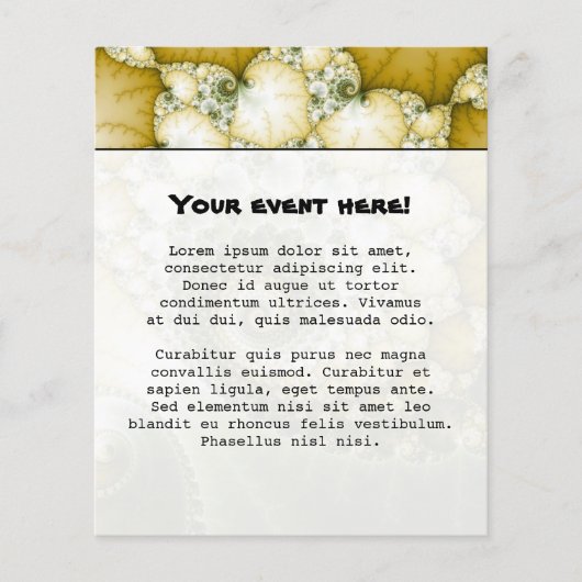 Schaalbare fractaalkunst flyer (Voorkant)