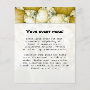 Schaalbare fractaalkunst flyer