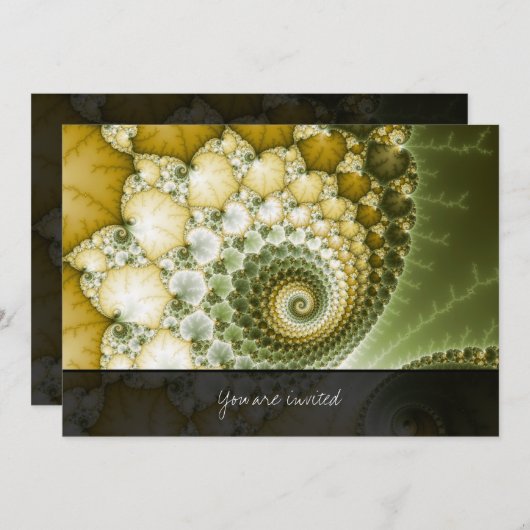 Schaalbare fractaalkunst kaart (Voorkant / Achterkant)