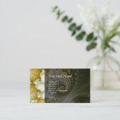 Schaalbare fractaalkunst visitekaartje (Staand voorkant)