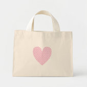 Schaalbare hartentas mini tote bag (Voorkant)