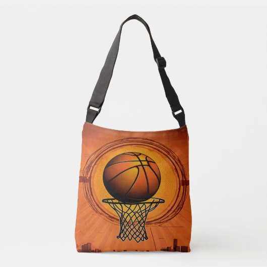 Schaalbare Hoops – Basketbal Vectorafbeeldingen Crossbody Tas (Voorkant)