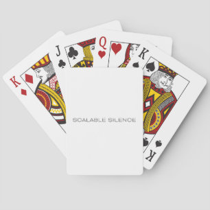 Schaalbare Stille Minimalistische Typografie Pokerkaarten