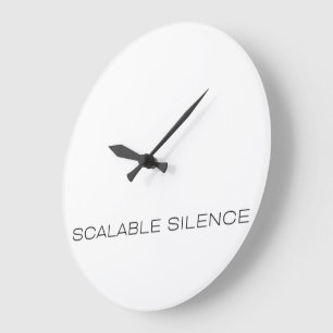 Schaalbare Stille Minimalistische Typografie Wandk Grote Klok