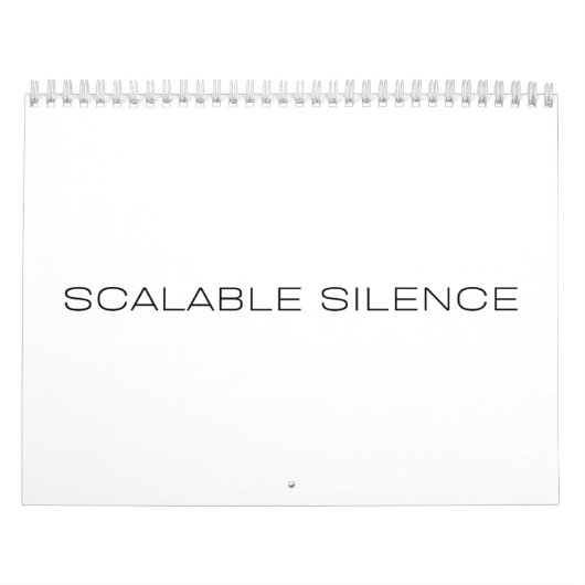 Schaalbare Stilte Jaarlijkse Bureaukalender Kalender (Hoes)