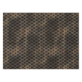 Schaalbare zwarte en gouden glitterdragoschalen tafelkleed (Voorkant (Horizontaal))