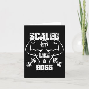 Schaald als een bodybuilder kaart