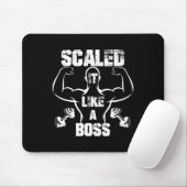 Schaald als een bodybuilder muismat (Met muis)