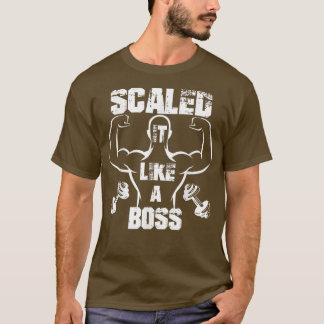 Schaald als een bodybuilder t-shirt