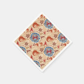 Schaaldier kernontwerp servet (Hoek)