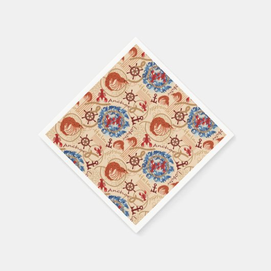 Schaaldier kernontwerp servet (Hoek)