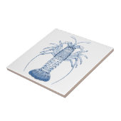 Schaaldieren Ceramics ~ Rock Lobster Tegeltje (Zijkant)