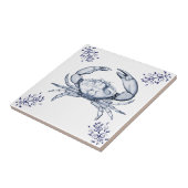 Schaaldieren Ceramics ~ Steenkkrab Tegeltje (Zijkant)
