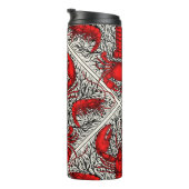 Schaaldieren in rood, zwart en ivoor thermosbeker (Geroteerd rechts)