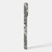 Schaaldieren in zwart en natuurlijk wit iPhone hoesje (Rechterkant)