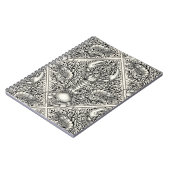 Schaaldieren in zwart en natuurlijk wit notitieboek (Linkerzijde)