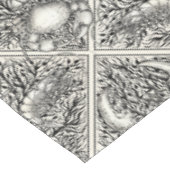 Schaaldieren in zwart en natuurlijk wit tafelkleed (Gekanteld)