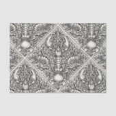 Schaaldieren in zwart en natuurlijk wit tissuepapier (Voorkant)