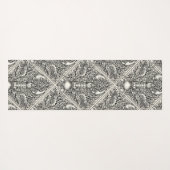 Schaaldieren in zwart en natuurlijk wit yogamat (Achterkant (horizontaal))