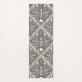 Schaaldieren in zwart en natuurlijk wit yogamat (Voorkant)