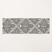 Schaaldieren in zwart en natuurlijk wit yogamat (Voorkant (horizontaal))