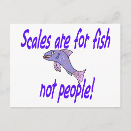 Schaaldieren zijn bestemd voor vissen briefkaart