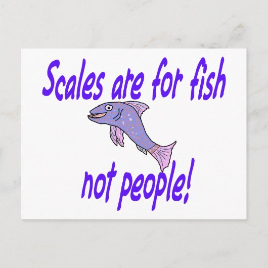 Schaaldieren zijn bestemd voor vissen briefkaart (Voorkant)