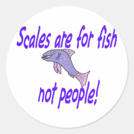 Schaaldieren zijn bestemd voor vissen ronde sticker